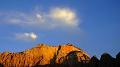 Landscapes nature Mountains clouds