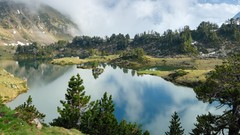 Landscapes nature Mountains clouds