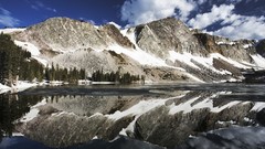 Landscapes nature Mountains clouds
