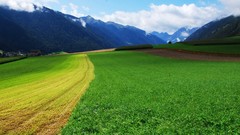 Landscapes nature Mountains clouds