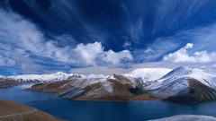 Landscapes nature Mountains clouds