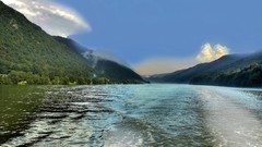 Landscapes nature Mountains clouds