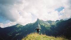 Landscapes nature Mountains clouds