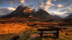 Landscapes nature Mountains clouds