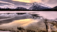 Landscapes nature Mountains clouds