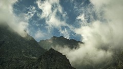 Landscapes nature Mountains clouds
