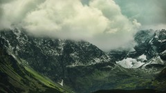 Landscapes nature Mountains clouds