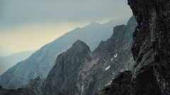 Landscapes nature Mountains clouds