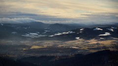 Landscapes nature Mountains clouds