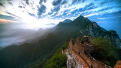 Landscapes nature Mountains clouds