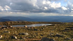 Landscapes nature Mountains clouds
