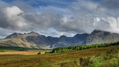 Landscapes nature Mountains clouds