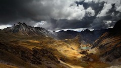 Landscapes nature Mountains clouds Alps