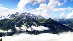 Landscapes nature Mountains clouds Austria