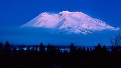 Landscapes nature Mountains clouds California forests