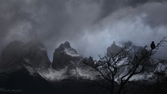 Landscapes nature Mountains clouds chile