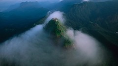 Landscapes nature Mountains clouds China national geographic 