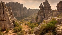 Landscapes nature Mountains clouds deserts rock formations