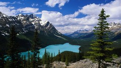 Landscapes nature Mountains clouds forests