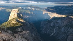 Landscapes nature Mountains clouds Green