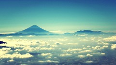 Landscapes nature Mountains clouds heaven skyscapes