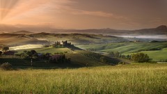 Landscapes nature Mountains clouds hills