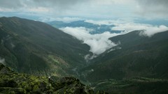 Landscapes nature Mountains clouds hills