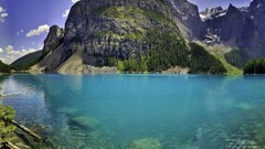 Landscapes nature Mountains clouds lakes
