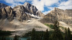 Landscapes nature Mountains clouds lakes forests