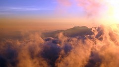 Landscapes nature Mountains clouds mist skies skylines
