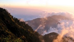 Landscapes nature Mountains clouds mist skies skylines