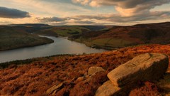 Landscapes nature Mountains clouds rivers