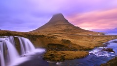 Landscapes nature Mountains clouds waterfalls national 