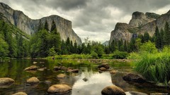 Landscapes nature Mountains forests