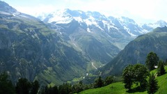 Landscapes nature Mountains Green skyscapes