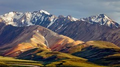 Landscapes nature Mountains hills blue skies