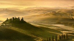 Landscapes nature Mountains hills morning forests