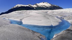 Landscapes nature Mountains ice glacier Alaska