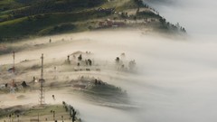 Landscapes nature Mountains Indonesia mist national geographic 