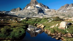 Landscapes nature Mountains Islands peak banner