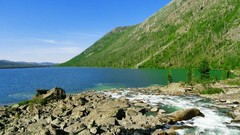 Landscapes nature Mountains lakes