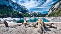 Landscapes nature Mountains lakes