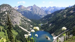 Landscapes nature Mountains lakes