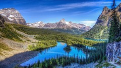 Landscapes nature Mountains lakes