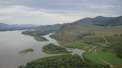 Landscapes nature Mountains lakes fields