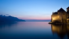 Landscapes nature Mountains lakes houses