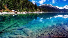 Landscapes nature Mountains lakes reflections