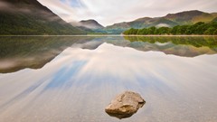 Landscapes nature Mountains lakes reflections