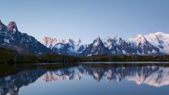 Landscapes nature Mountains lakes reflections