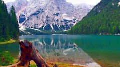 Landscapes nature Mountains lakes reflections